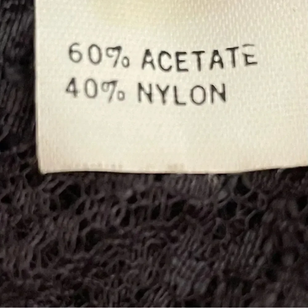 Honey Black Bohemian Elegant Embroidered Floral  ALL LACE Shawl One